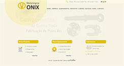 Desktop Screenshot of onixmetal.com.br