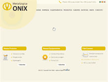 Tablet Screenshot of onixmetal.com.br